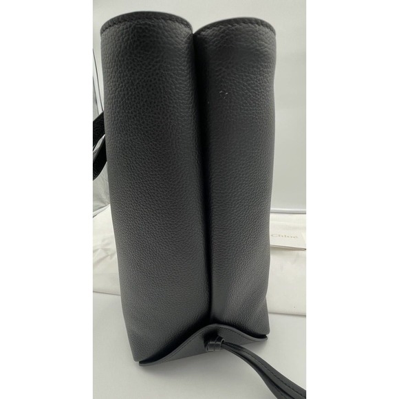 $1690 NEW CHLOE BLACK LEATHER TOTE BAG SHOPPER PURSE NWT - Picture 9 of 13